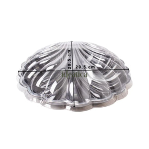 Contenedor con Tapa Almeja para Alimentos, Ensaladas o Comida Plastico  - ( 20 Pzas / 100 Pzas ) IN