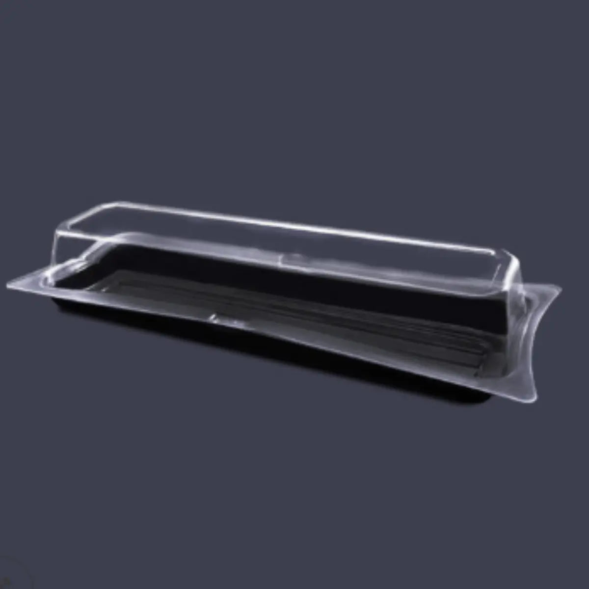 Contenedor con Tapa Para Sushi Plástico Rectangular - IN