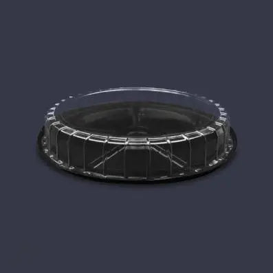 Contenedor con Tapa para Botanero o Alimentos Plástico Re-utilizable Redondo 5 Divisiones IN