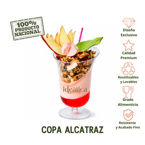Copa Alcatraz 9.5 Oz para Bebidas Postres y Catering - 60 Pzas