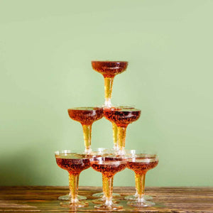 Copa Sidra para Postres o Bebidas Re-utilizable Plastico Catering - 3.5 Oz / 104 ml ( 6 Pzas / 60 Pzas ) IA