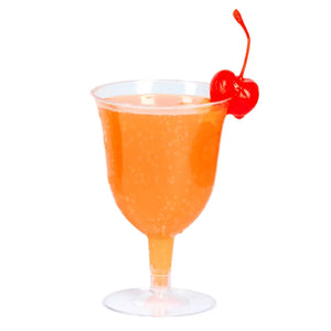 Copa para Bebidas o Postres Tulipan Re-utilizable Plastico Catering - 8 Oz / 237 ml  80 Pzas PT
