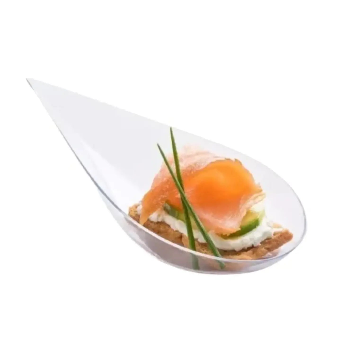 Cuchara Gota para Canapes o Comida Molecular Re-utilizable Plastico Catering ( 20 Pzas / 100 Pzas ) IA