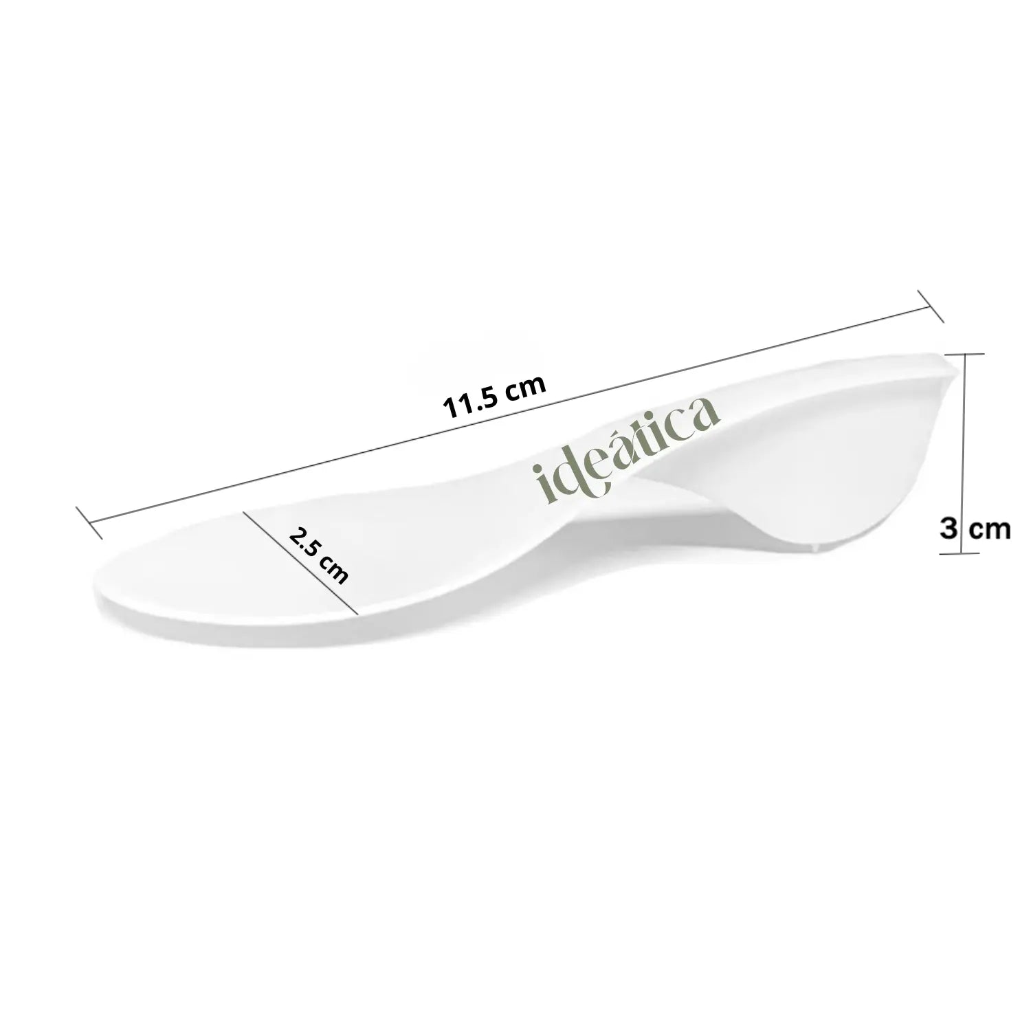 Cuchara Plana para Postres o Comida Molecular Re-utilizable Candy Bar Catering 100 pzas IA
