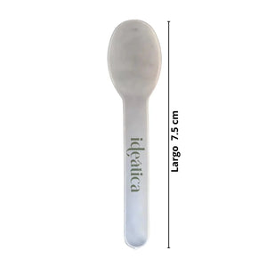 Cucharita para Postres Helado y Nieve Re-utilizable Plastico Catering 500 pzas IA