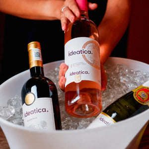 Hielera Acrilico Blanca 10 Litros Grande para Botellas Eventos y Catering