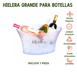 Hielera Grande para Botellas Acrilico Eventos y Catering IA