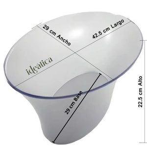 Hielera Grande para Botellas Acrilico Eventos y Catering IA