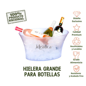 Hielera Grande para Botellas Acrilico Eventos y Catering