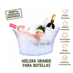 Hielera Grande para Botellas Acrilico Eventos y Catering