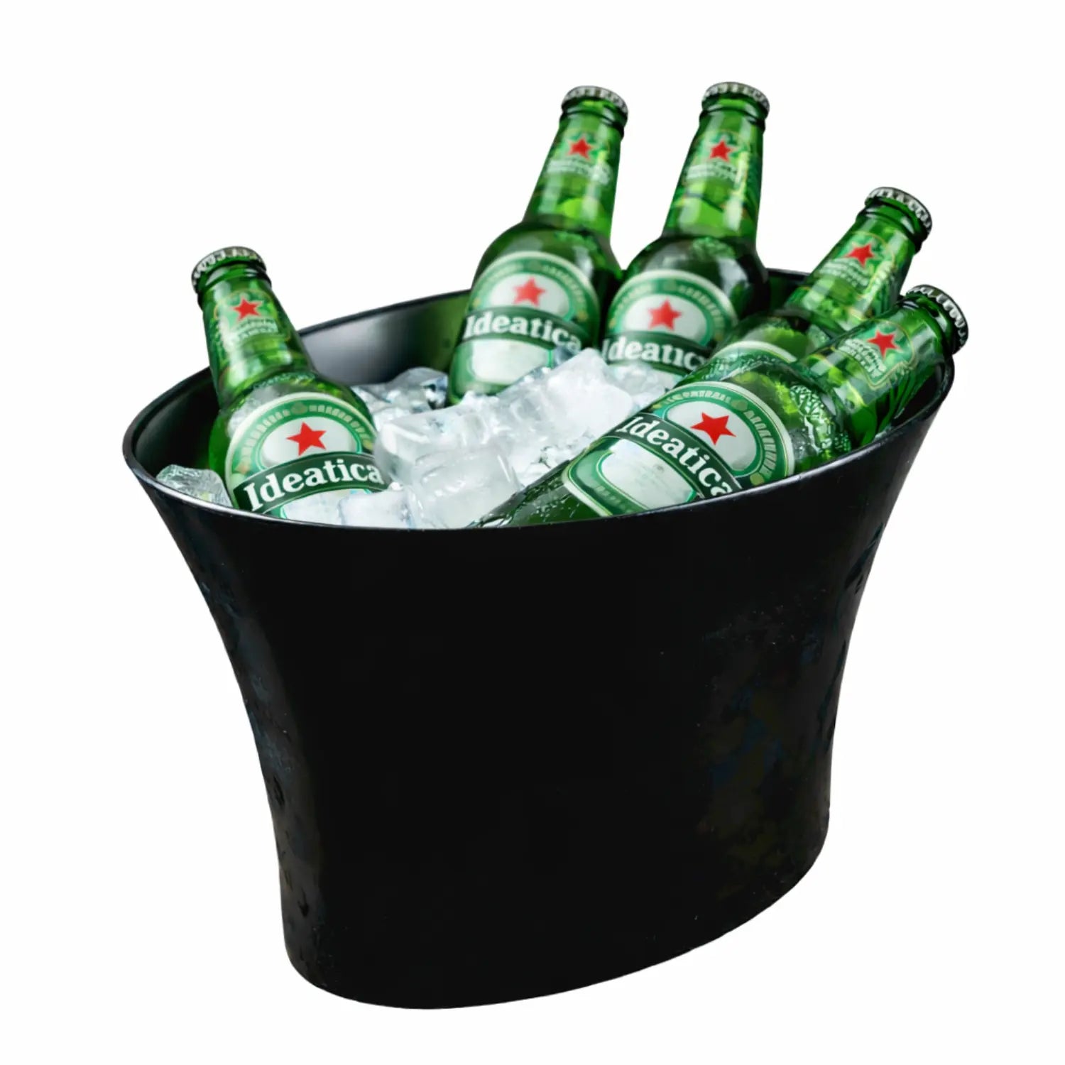 Hielera Acrilico Negra para Botellas 10 Lt Eventos y Catering - Ideática