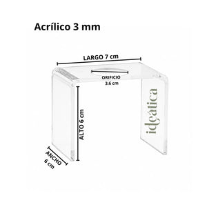 Display para Conos y Catering Acrilico - 6 pzas
