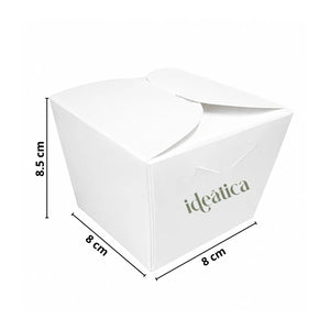 Mini Caja Estilo Sushi de Carton Laminado Armable para Dulces Degustaciones y Catering 25 pzas