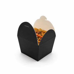 Mini Caja Estilo Sushi de Carton Laminado Armable para Dulces Degustaciones y Catering 25 pzas