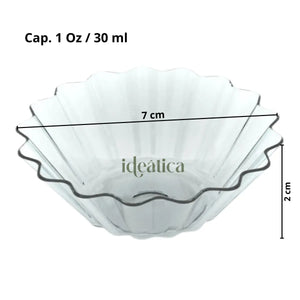 Mini Capacillos para Postres Re-utilizable Plastico Catering - 1 Oz / 30 ml ( 50 Pzas / 200 Pzas ) IA