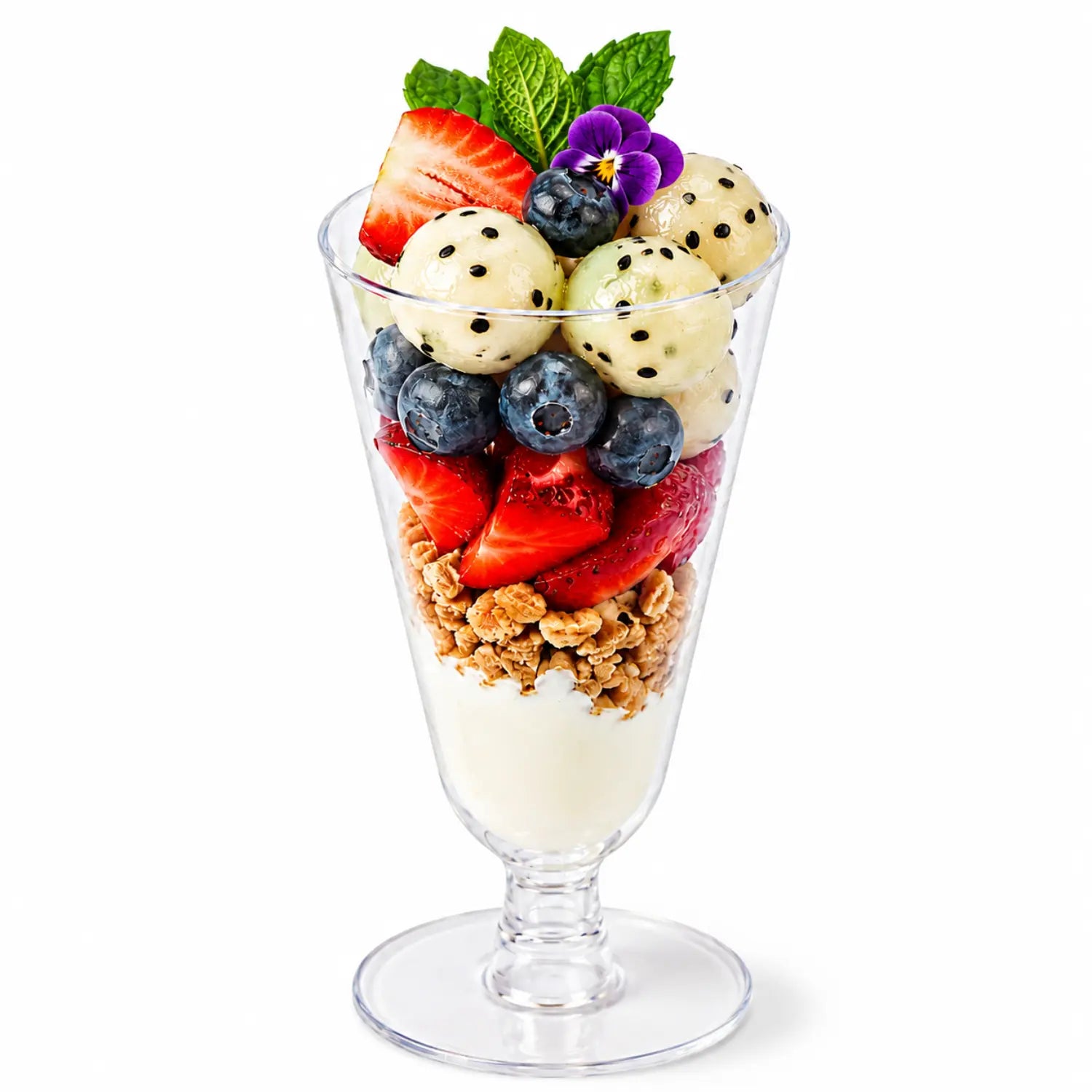 Mini Copa Flauta 2.5 Oz  para Postres y Catering - 20 Pzas y 100 Pzas