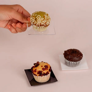 Mini Platito Concavo para Canapes Postres y Catering - 20 Pzas y 100 Pzas