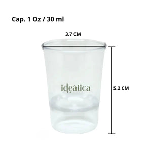 Mini Vasito Tequilero o Caballito para Postres Re-utilizable Plastico Catering - 1 Oz / 30 ml ( 15 Pzas / 105 Pzas ) IA