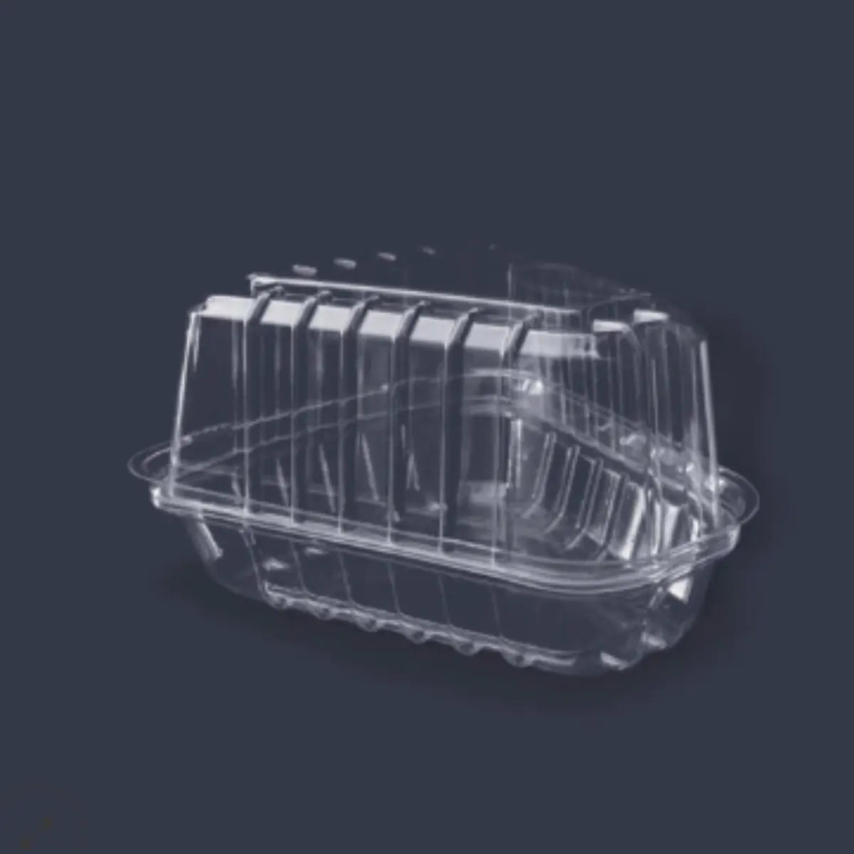 Mini Contenedor para Pastel Plástico Triangular Alto IN