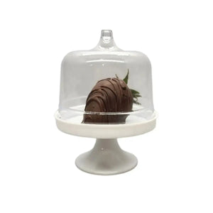 Pedestal Cúpula Grande para Cupcakes y Postres Re-utilizable Plastico Catering -  ( 6 Pzas / 102 Pzas ) IA