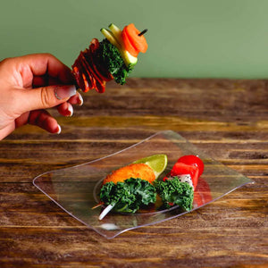 Pincho para Botana o Postres con Mango Re-utilizable Plastico Catering 120 pzas IA