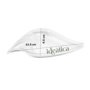 Platito Canapes o Postres Hoja Re-utilizable Plastico Catering -  ( 20 Pzas / 100 Pzas ) IA