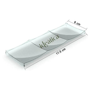 Platito Canapes para Postres Triple Re-utilizable Plastico Catering -  ( 20 Pzas / 100 Pzas ) IA