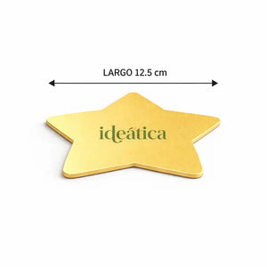 Platito Charolita o Base Estrella con Asa de Carton Laminado para Canapes o Postres Catering 50 pzas