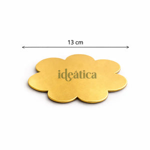 Platito Charolita o Base Flor con Asa de Carton Laminado para Canapes o Postres Catering 50 pzas RP