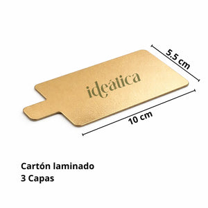 Mini Charolita Rectangular para Canapes Postres y Catering - 50 pzas