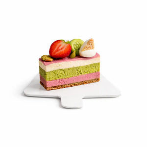 Platito Charolita o Base Triangular con Asa de Carton Laminado para Canapes o Postres Catering 50 pzas RP