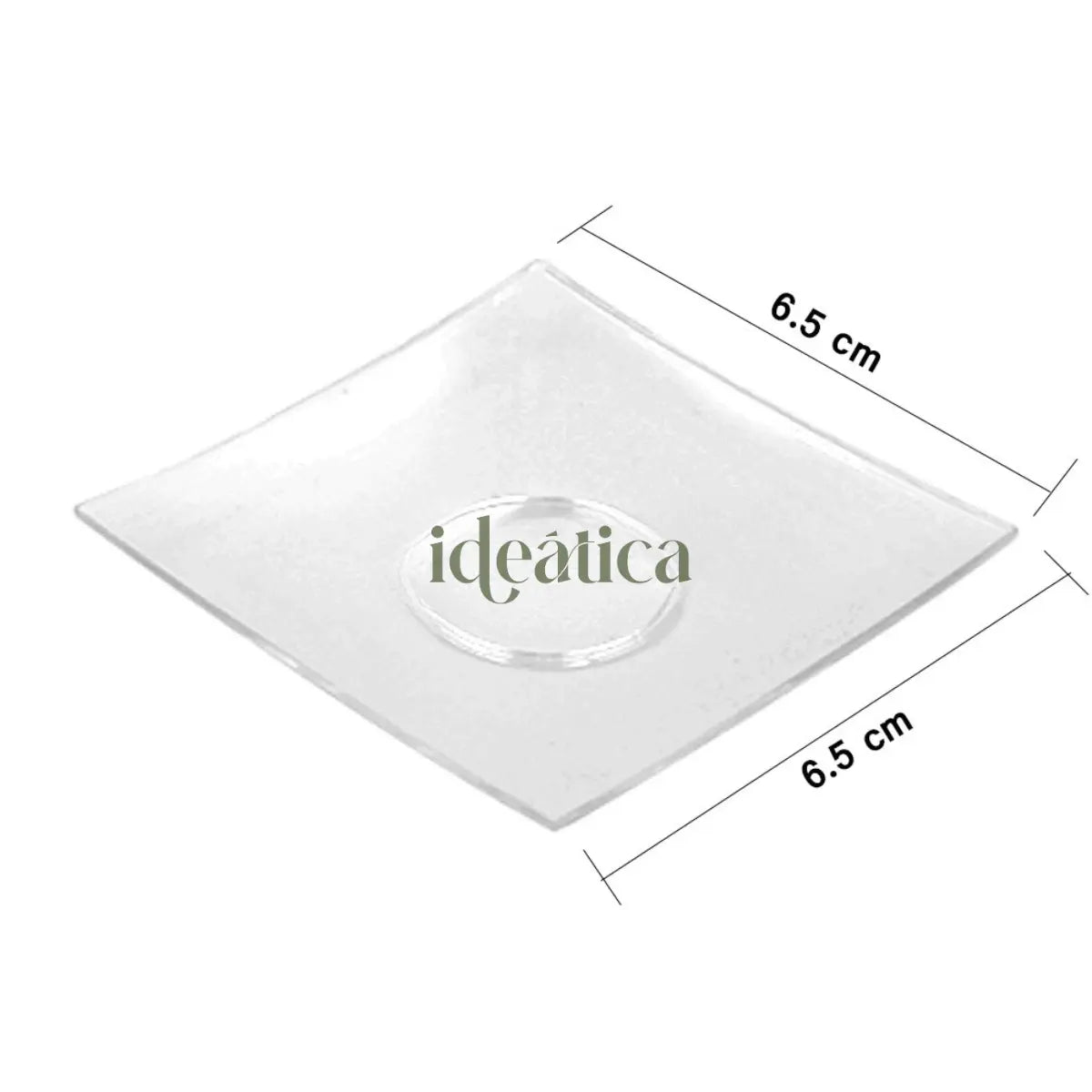 Platito Canape para Postres Concavo Re-utilizable Candy Bar Catering 100 pzas IA