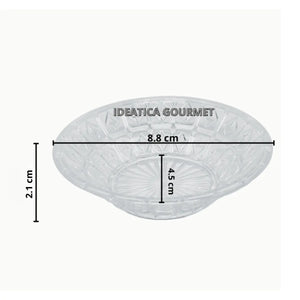 Platito Dulcerito para Canapes o Postres Re-utilizable Plastico Catering 120 pzas IA