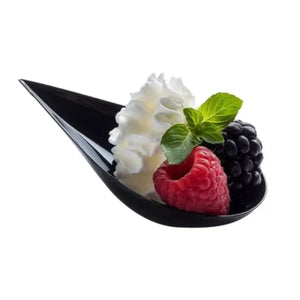 Platito Gota para Canapes o Comida Molecular Re-utilizable Plastico Catering ( 20 Pzas / 100 Pzas ) IA