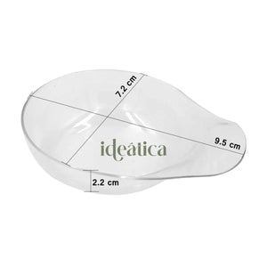 Platito Oreja para Canapes o Postres Re-utilizable Plastico Catering -  ( 20 Pzas / 100 Pzas ) IA