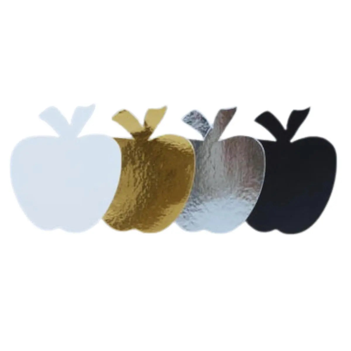 Platito Charolita o Base Manzana con Asa de Cartón Laminado para Canapés o Postres Catering RP