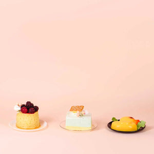 Plato Pastelero para Postres Redondo Re-utilizable Plastico Catering  ( 20 Pzas / 100 Pzas ) IA
