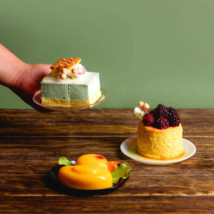 Plato Pastelero para Postres Redondo Re-utilizable Plastico Catering  ( 20 Pzas / 100 Pzas ) IA