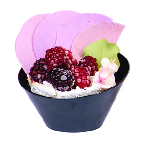 Plato Tazon Trunco para Postres Comida o Botana Re-utilizable Plastico Catering - 7Oz / 207 ml ( 20 Pzas / 100 Pzas ) IA