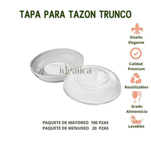 Tapa Dura para Tazon Trunco Plastico Catering (Los tazones se venden por separado) IA