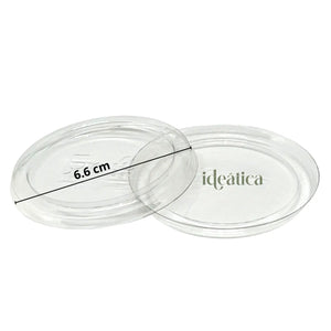 Tapa Flexible para Vasito Shot para Postres Plastico Catering 100 pzas (Los vasitos se venden por separado) IA
