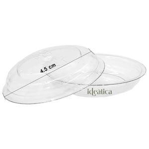 Tapa Flexible para Vasito para Postres Clasico Plastico Catering 100 pzas (Los vasitos se venden por separado) IA