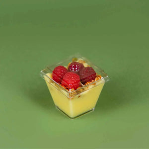 Tapa Flexible para Vasito para Postres Piramide Plastico Catering 100 pzas (Los vasitos se venden por separado) IA