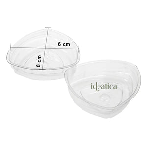 Tapa Flexible para Vasito para Postres Triangulo Plastico Catering 100 pzas (Los vasitos se venden por separado) IA