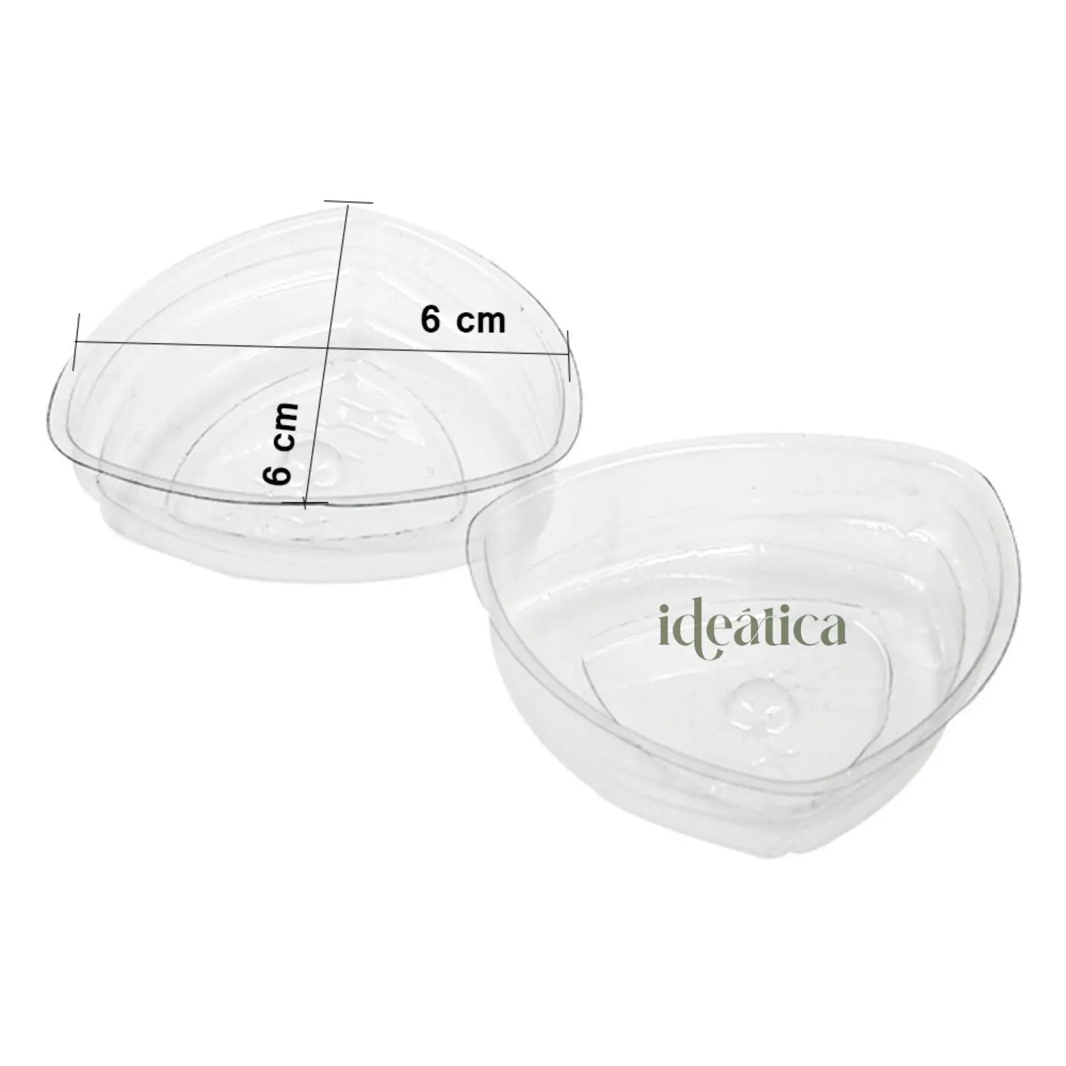 Tapa Flexible para Vasito para Postres Triangulo Candy Bar Catering 100 pzas (Los vasitos se venden por separado) IA