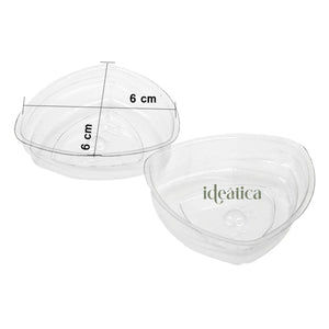 Tapa Flexible para Vasito para Postres Triangulo Plastico Catering 100 pzas (Los vasitos se venden por separado) IA