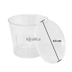 Tapa Semi-Flexible para Vasito Mini para Postres Plastico Catering 40 pzas (Los vasitos se venden por separado) IA