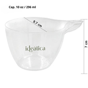 Taza para Bebidas o Postres Re-utilizable Plastico Catering - 10 Oz / 296 ml ( 10 Pzas / 50 Pzas ) IA