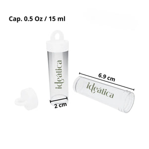 Tubo Shot Chico para Postres Dulces Bebidas Plastico Catering Decoracion - 0.5 Oz / 15 ml ( 12 Pzas / 60 Pzas ) IA