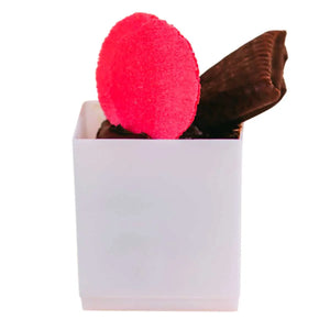 Vasito Cubo para Postres Re-utilizable Plastico Catering - 3 Oz / 89 ml ( 10 Pzas / 100 Pzas ) IA